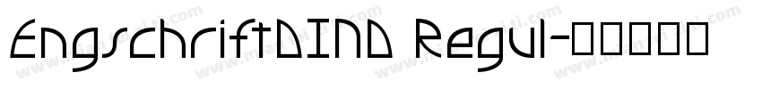 EngschriftDIND Regul字体转换